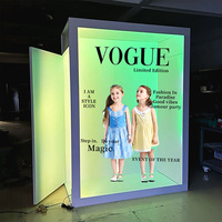 Boîte photo de luxe pour magazine avec éclairage téléphonique et LED haute luminosité à angle de 0,5° avec imprimante 21,5 pouces
