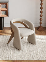 Chaise de salon en tissu de style italien JP, mobilier de maison moderne nordique en bois massif