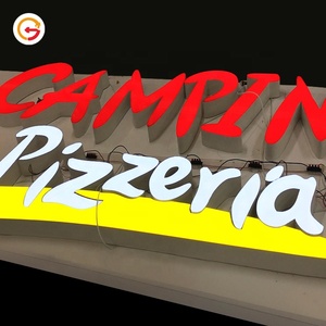 Panneau de signalisation de bâtiment de Restaurant personnalisé, panneau de signalisation personnalisé, Logo de magasin <span class=keywords><strong>Lumineux</strong></span> LED - Product Image 6