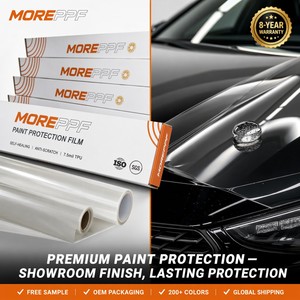 Film de protection de peinture automobile PPF transparent en TPU 6,5 mil 7,5 mil, garantie 10 ans, super hydrophobe, auto-réparant instantané, teintures pour voitures - Product Image 2