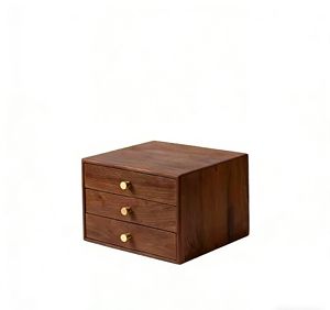 Boîte <span class=keywords><strong>de</strong></span> rangement <span class=keywords><strong>de</strong></span> bureau en bois massif à plusieurs niveaux avec tiroirs pour documents et articles divers <span class=keywords><strong>de</strong></span> la maison et du bureau - Product Image 1