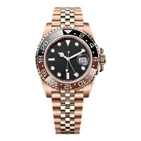 Montre mécanique automatique pour homme HANNAH MARTIN avec verre saphir, mouvement automatique, logo personnalisé, acier inoxydable
