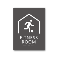 Panneaux Braille pour Portes de Gymnase YIJIAO, Plaques de Nom de Salle, Signalétique ADA pour Espaces Sportifs avec Texte Tactile