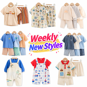 Kits de Ropa para Bebés de Otros Materiales para Niños y Niñas con Estampados de Dibujos Animados, Conjuntos para Todas las Temporadas, Ropa Casual para Niños de 0 a 12 Meses - Product Image 1