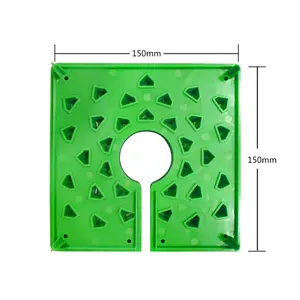 6 Inch Grow Plant Growth Planting Square Cover Indoor Hydroponics Grow Drip Nursery Plastic Cover With 2 Clips