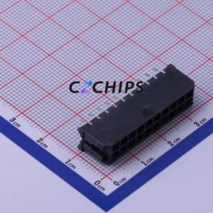 430452012 Wire-to-Board Pin Header Through hole Component (THT),P=3mm Connector 2x10P 3mm Through Hole Micro-Fit (MX 3.0) - Product Image 1