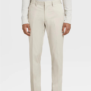 <span class=keywords><strong>Pantalon</strong></span> <span class=keywords><strong>chino</strong></span> pour homme en coton de haute qualité, à la mode, avec fermeture éclair personnalisée, <span class=keywords><strong>blanc</strong></span>, noir, printemps, couleur unie, automne - Product Image 1