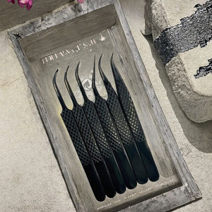 แหนบปลายแหลมสแตนเลสคุณภาพสูง ขายดี สำหรับต่อขนตา - Product Image 3