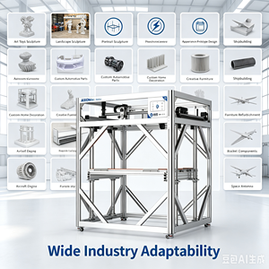 Impresora 3D Industrial FDM AXL1616 12 con Gran Volumen de Impresión, Automática, PLA, Alta Velocidad, 1600x1600x1200mm, OEM - Product Image 1