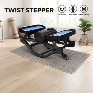 BNcompany TBJ-001 Mini Stepper Latéral de Ski avec Bandes de Résistance <span class=keywords><strong>en</strong></span> Fer Antidérapant Portable pour <span class=keywords><strong>Cardio</strong></span> et Remodelage Corporel à Domicile - Product Image 1