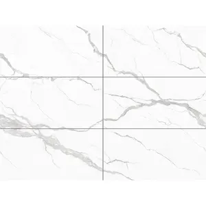 Bright Color Nice Looking 900x1800x6mm Porcelain Polished Glazed Marble Look Slab Tile