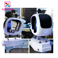 Funspaces Máquina de juegos de realidad virtual Vr/Ar/Mr Equipo VR Helicóptero Avión Simulador de vuelo Cabina