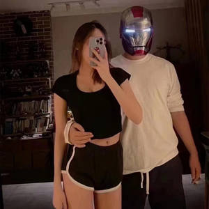 <span class=keywords><strong>Casque</strong></span> <span class=keywords><strong>Iron</strong></span> <span class=keywords><strong>Man</strong></span> Jarvis MK5 à commande vocale, masque électrique transformable à ouverture/fermeture automatique, jouet - Product Image 1