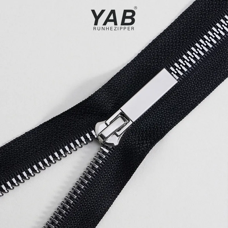 Yab chất lượng tốt đúc 5 # tùy chỉnh nhựa dây kéo cho hàng may mặc và dệt may nhà