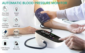 Smart Upper Arm <span class=keywords><strong>BP</strong></span> Monitor Bluetooth Sync Aplicación móvil Seguimiento de salud - Product Image 4