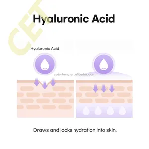 Private label organic rimuovono rughe acido ialuronico idratante anti invecchiamento crema per il viso coreano per la produzione di cura della pelle