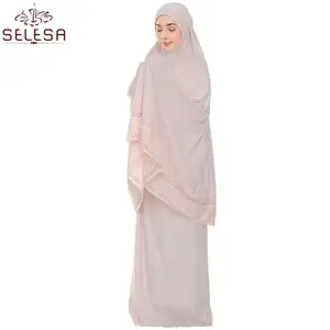 Арабская Ближневосточная мусульманская одежда для женщин, белая мусульманская одежда с длинными рукавами, оптовая продажа, Женская молитвенная Фата