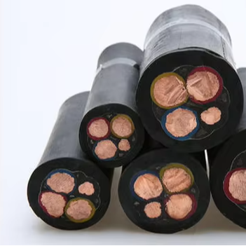 H07rn-f 3*4Mm2 High Flexible Flat Rubber Submersible Pump Cable Pure Copper Core Waterproof Cable