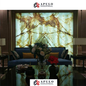 Panel de Ónix Natural Pulido Decorativo Retroiluminado, Delgado, Translúcido, con Iluminación LED, Losa de Ónix Iluminada para Pared - Product Image 5