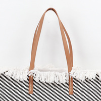 Sac fourre-tout en toile léger pour femme, géométrique et tendance, avec fermeture à bouton-pression, grande capacité pour les voyages, la plage et l'usage quotidien