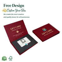 Caja de Cartón Impresa Personalizada, Caja de Regalo Premium para Tarjetas, Almacenamiento de Tarjetas de Visita, Lujosa y Ecológica con Lámina Dorada