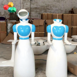 Carcasa de Robot de Fibra de Vidrio Duke, 1m de Altura, Pieza 003, Moldeada para Decoración de Centros Comerciales y Servicios de Catering - Product Image 3