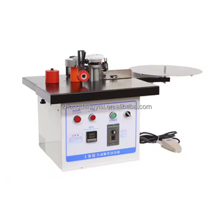 Mini Automatic <b>Edge</b> Banding Machine for PVC Woodworking Gluing with Core Motor Component <b>Tape</b> Breaking Double-sided Adhesive - Product Image 1