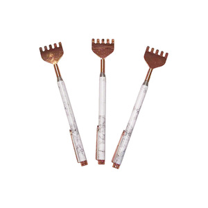 Copper Plated Marble Telescopic Five Claw <b>Back</b> <b>Scratcher</b> Adjustable Height For Itchy Relief Daily Use - Product Image 1