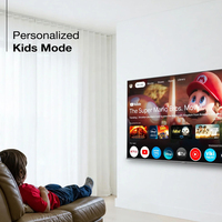 TV sans cadre de 50 pouces écran incurvé TV Android sans cadre pour bar et salon