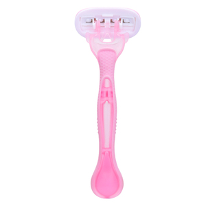 โรงงานเพิร์ลแม็กซ์ มีดโกนคุณภาพดี ด้ามยาว 3 ใบมีด สำหรับผู้หญิง ใบมีดคมกริบ มีดโกนสำหรับสุภาพสตรี อเนกประสงค์ พกพาสะดวก - Product Image 3