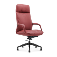 Mobilier de bureau contemporain commercial à hauteur réglable à dossier haut Chaise de bureau de direction de luxe moderne