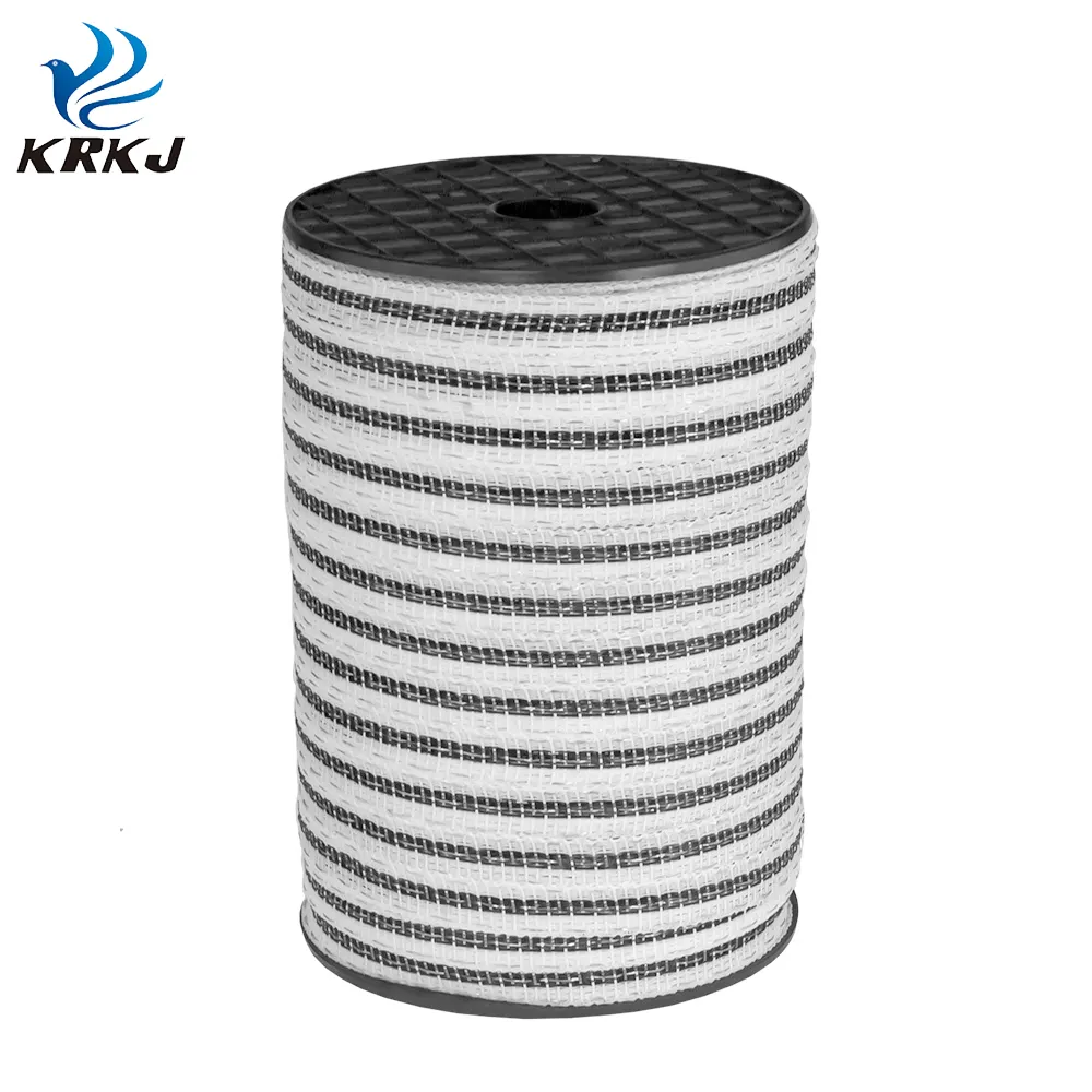 KD2001 farm use double colors electric fence roll poly tape for horses
