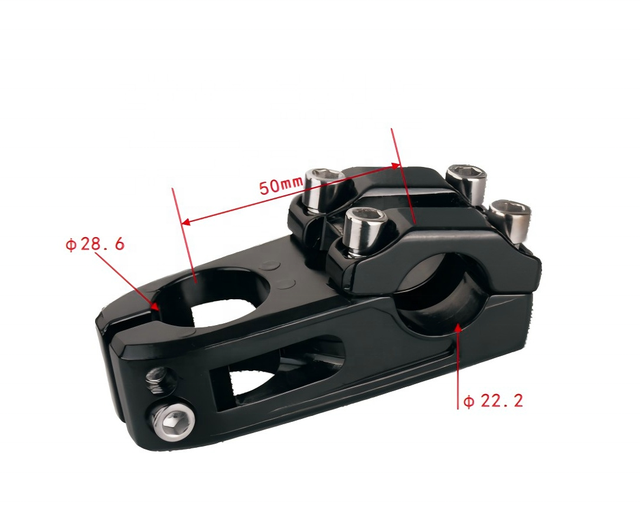 YT Wholesale TF-21 28.6*22.2mm Cnc Aluminum Alloy Bicycle Riser Short Handlebar Riser Bicycle Accessories