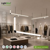 Système d'éclairage linéaire modulaire magnétique Baron extensible DIY 5 mm ultra-fin 48 V pour salon, cuisine, bureau, carré, hexagone