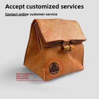 Sac de rangement écologique à cordon, fait main en papier DuPont, pochette portable pour montres et petits objets