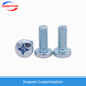 Vis à tête ronde à embase cruciforme en acier au carbone zingué de qualité 2, norme américaine, marque Snippin, ANSI/ASME B18.6.3P - Product Image 4
