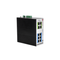 Switch industriel géré 4GE SFP + 6GE Cuivre (POE) avec prise en charge SNMP et VLAN