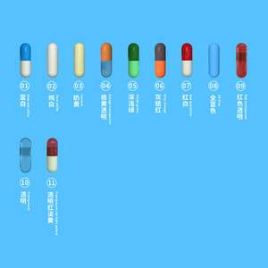 Vente directe d'usine de capsules vides de gélatine comestible soluble dans l'estomac # Personnalisation en gros disponible en différentes tailles - Product Image 1