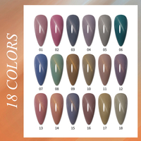 IMTITI OEM Nouveau Gel Automne et Hiver 18 Couleurs Thé au Lait Gel Vernis pour les Yeux de Chat Marque Privée Vente en Gros Vernis à Ongles Gel pour les Yeux de Chat Personnalisé