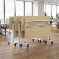 Bureau de formation moderne pliable commercial, table de conférence mobile pour hôtel, école, bureau, salle de réunion