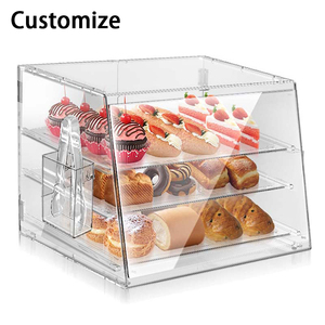 Espositore per Pasticceria e Dolci a 3 Ripiani in Acrilico - La Vetrina Definitiva da Banco per Appassionati di Pasticceria e Presentazione Alimentare - Product Image 1