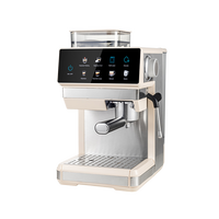 Machine à expresso multifonctionnelle pour le broyage du café, la préparation de l'expresso et le mousseur à lait pour une utilisation domestique pratique