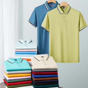 High quality company uniform polyester men's polo t-shirt customized men's embroidered logo polo t-shirt golf polo shirt