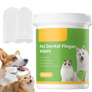 Nettoyage des dents de chat et de chien à motif <span class=keywords><strong>double</strong></span> <span class=keywords><strong>face</strong></span> avec logo personnalisé Lingettes dentaires pour animaux de compagnie - Product Image 1