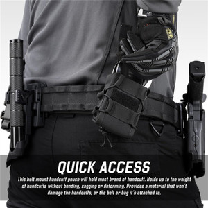 <span class=keywords><strong>Tactical</strong></span> Molle Handboeien Zakje Open-Top Heuptas Met Nylon Handmanchet Holster Case