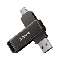 Produsen Profesional Flash Drive USB 3.0 Kecepatan Tinggi 64GB Kemasan Blister 2 in 1 Flash Drive 64GB Tipe C USB Stick untuk PC