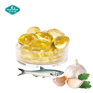 Meilleures ventes Amazon Formulation Omega 3 6 9 Capsules vitamines A D3 complexe huile de poisson Softgel avec huile d'ail