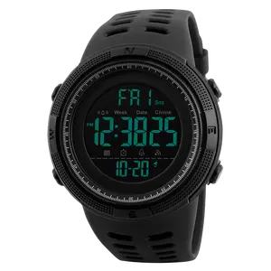 모델 1251 Skmei 시계 수동 디지털 스포츠 시계 wr50m 디지털 시계 남성 손목