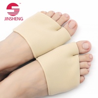 Cuscinetti Metatarsali per Alleviare il Dolore al Piede con Inserti in Gel Nero/Colore Pelle Taglia L Ecologici Unisex Ammortizzazione Durevole