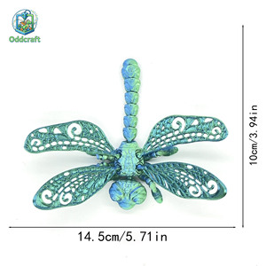 Juguete Articulado de Libélula Impreso en 3D Personalizado, Modelo de Insecto Totalmente Articulado, Adorno Creativo para Decoración de Escritorio - Product Image 3